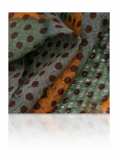 Палантин Женский SW-PATCH.POLKA/GREENISH